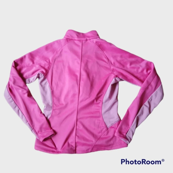 NIKE Sphere Dry Pink 1/4 Zip Athletic Top With Built In Bra Women’s Size Medium - Picture 2 of 4